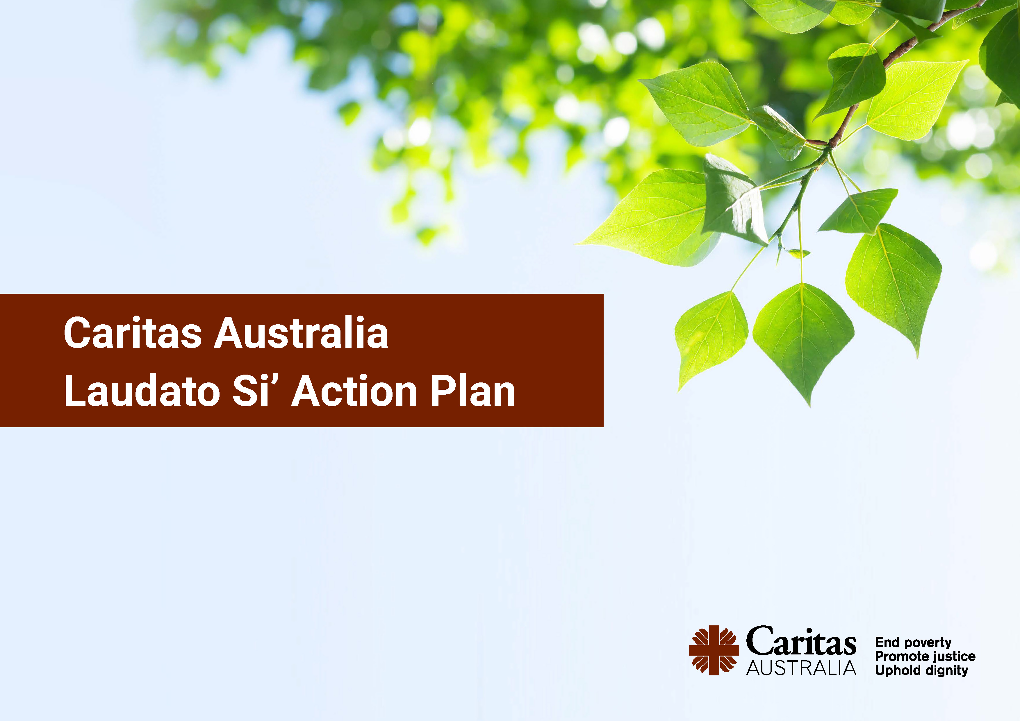 Caritas Australia Laudato Si Action Plan Cover Page