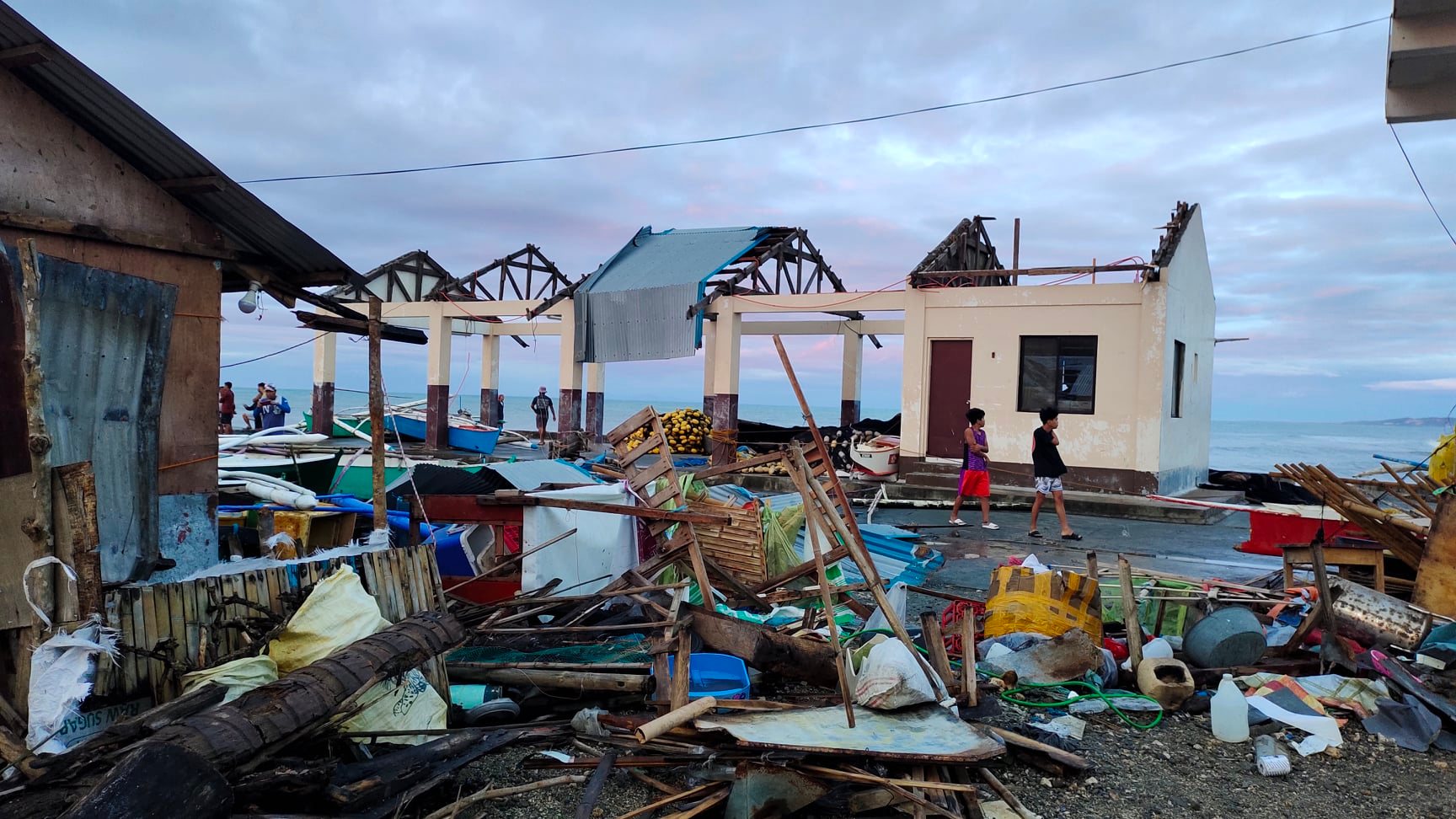 Damage After Typhoon Rai In The Philippines