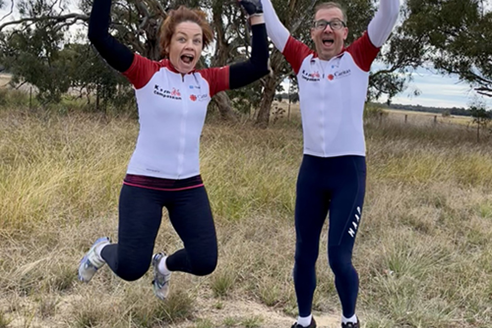 Kirsty And Richard Celebrate Passing The 500Km Mark