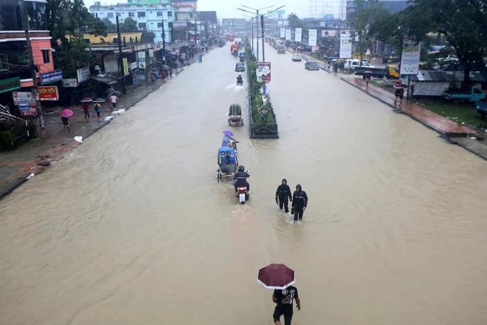 Bangladesh Floods. Flooded Street In A City. AP Abdul Goni S ABC NEWS