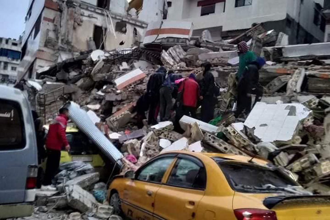 Destruction from earthquake in 2023. Photo: Caritas network.