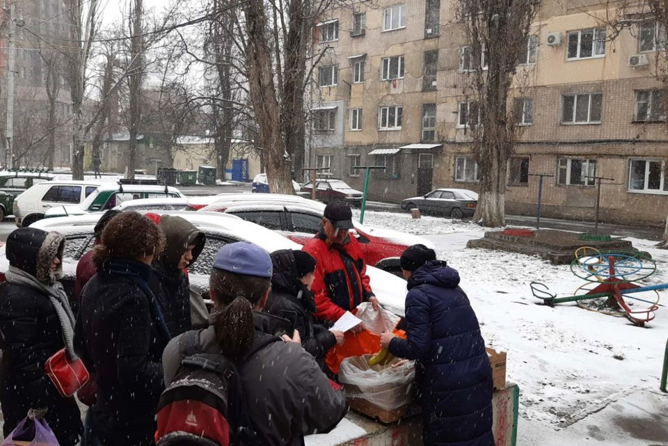 Food Distribution In Odessa. Photo Caritas Ukraine