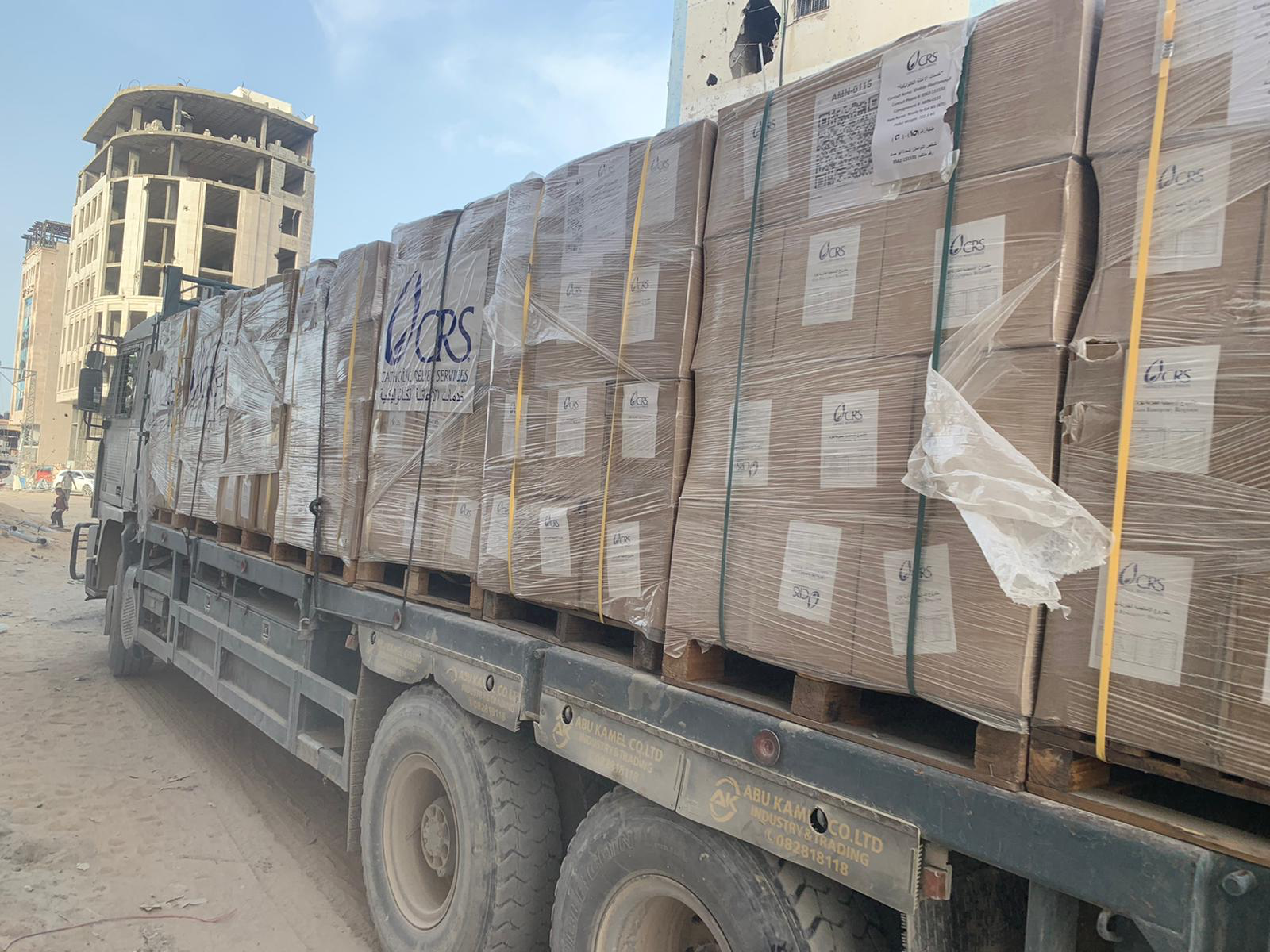 Gaza HET Supplies Supported By The Gaza Appeal Entering Gaza Photo Credit CRS