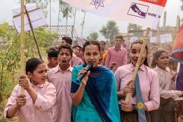 Child Club Students Host A Rally