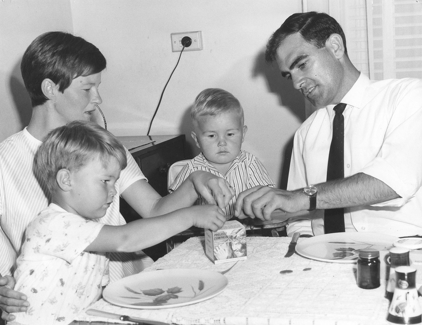 Project compassion donation box 1969