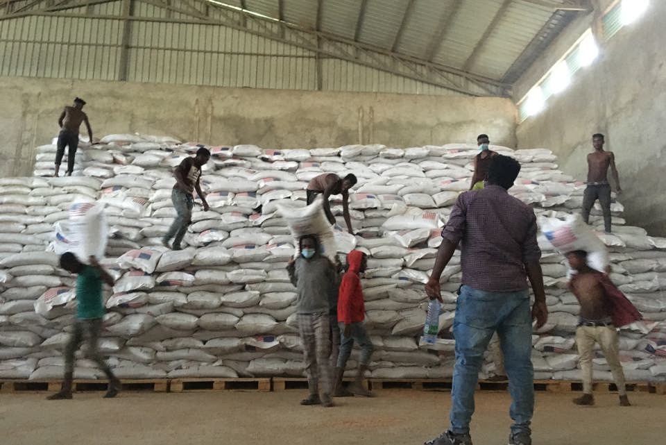 Food distribution Ethiopia.