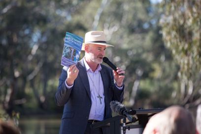 Sandhurst Diocese Launched Their Commitment To Laudato Si' Action On The Banks Of The Broken Creek Nathalia. Credit Catholic Education Sandhurst