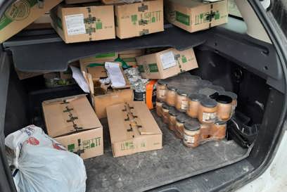 Food Supplies Ready For Distribution In Mariupol Prior To The Evacuation Of Caritas Staff. Photo Caritas Ukraine