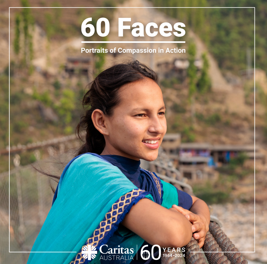 Laxmi From Nepal Front Page Of 60 Faces Book Photo Credit Caritas Australia