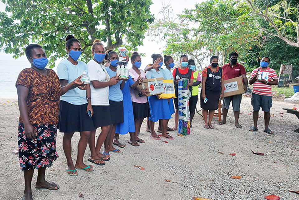 Students From The Solomon Islands Receive Their School Care Kits