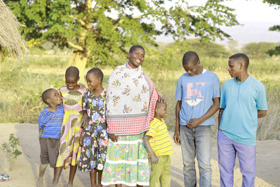 Maria In Tanzania With Her Family