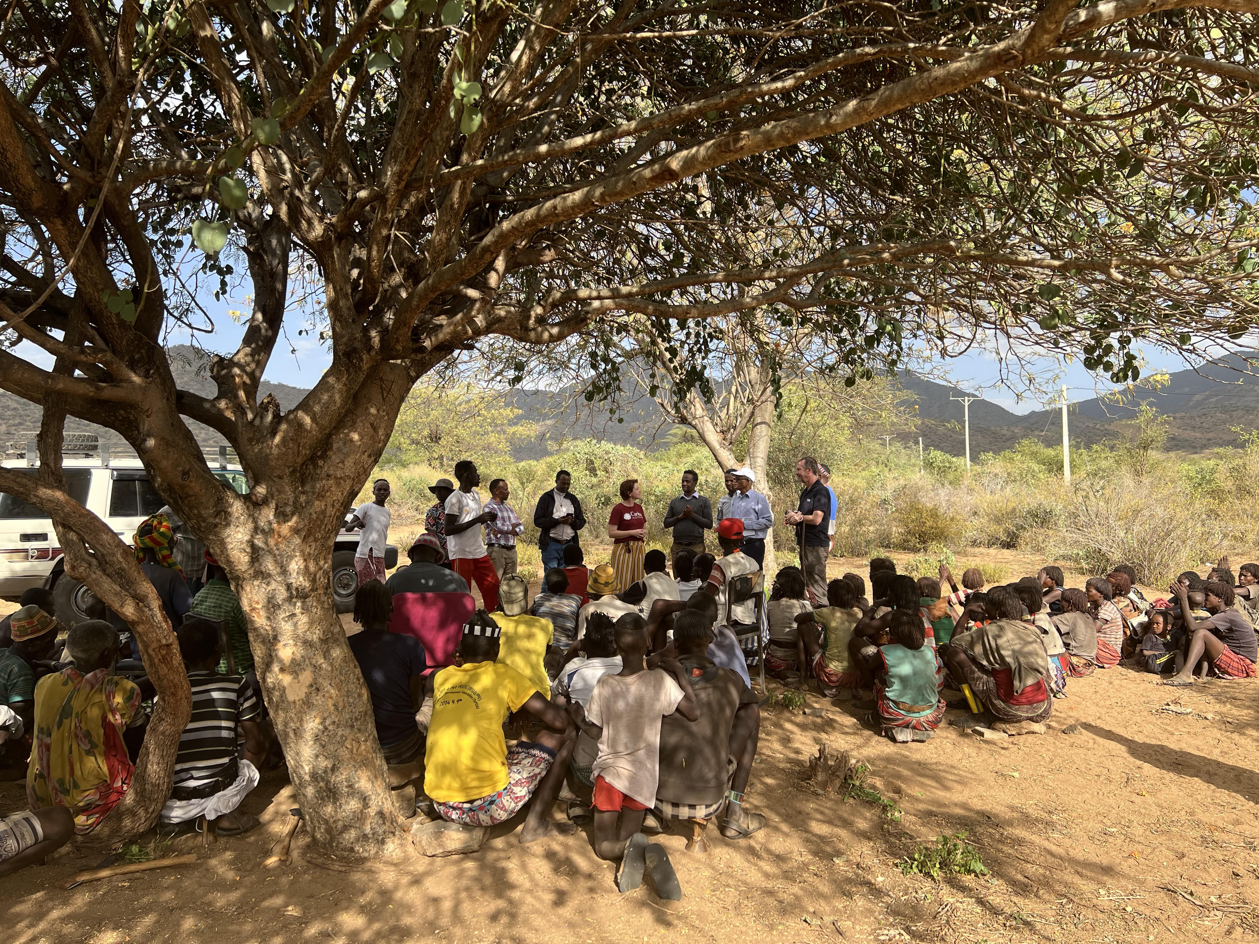 Kirsty Robertson, Caritas Australia CEO Visiting Drought Affected Communities In Southern Ethiopia. Photo Caritas Australia